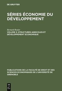 bokomslag Structures agricoles et développement economique