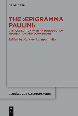 bokomslag ?Epigramma Paulini?