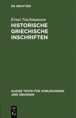 Historische Griechische Inschriften 1