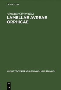 bokomslag Lamellae Avreae Orphicae