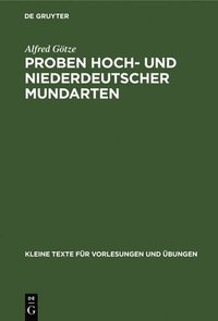 bokomslag Proben Hoch- Und Niederdeutscher Mundarten