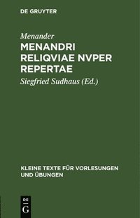 bokomslag Menandri Reliqviae Nvper Repertae