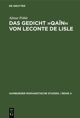 Gedicht Qaïn von Leconte de Lisle