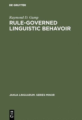 Rule-governed linguistic behavoir 1