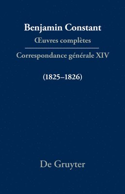 Correspondance gnrale 18251826 1
