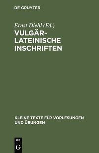 bokomslag Vulgärlateinische Inschriften