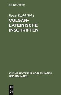 bokomslag Vulgrlateinische Inschriften
