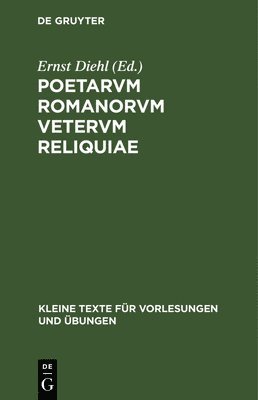 bokomslag Poetarvm Romanorvm Vetervm Reliquiae