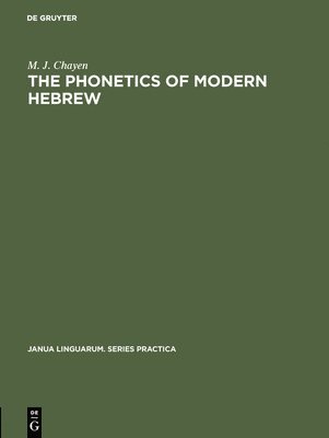 bokomslag phonetics of modern Hebrew