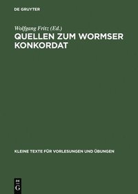 bokomslag Quellen zum Wormser Konkordat