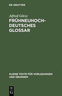 bokomslag Frhneuhochdeutsches Glossar