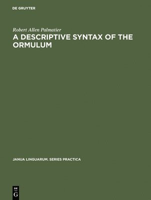 bokomslag A descriptive syntax of the Ormulum