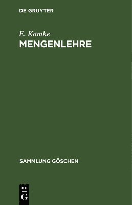 E Kamke - Mengenlehre, Inbunden