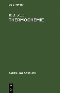 bokomslag Thermochemie