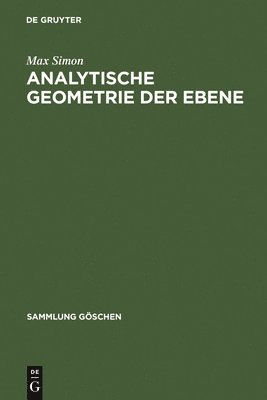 bokomslag Analytische Geometrie der Ebene