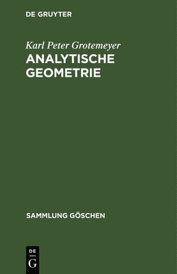 bokomslag Analytische Geometrie