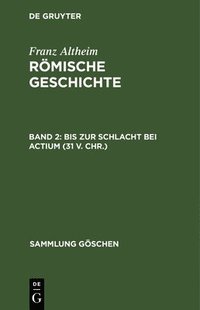 bokomslag Bis Zur Schlacht Bei Actium (31 V. Chr.)