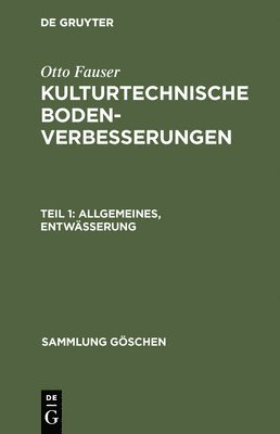 Allgemeines, Entwsserung 1