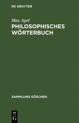 bokomslag Philosophisches Wrterbuch