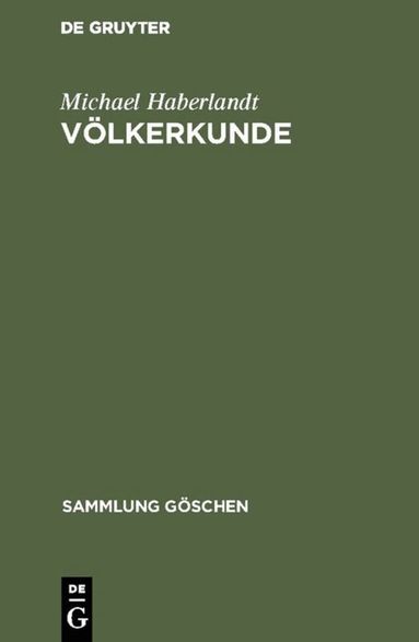 Michael Haberlandt - Völkerkunde, Inbunden