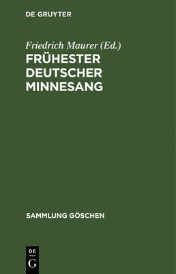 Frhester deutscher Minnesang 1