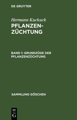 bokomslag Grundzge der Pflanzenzchtung