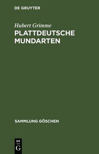 bokomslag Plattdeutsche Mundarten