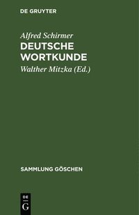 bokomslag Deutsche Wortkunde