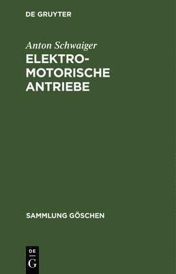 bokomslag Elektromotorische Antriebe