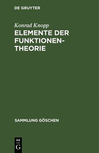 bokomslag Elemente der Funktionentheorie