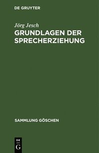 bokomslag Grundlagen der Sprecherziehung