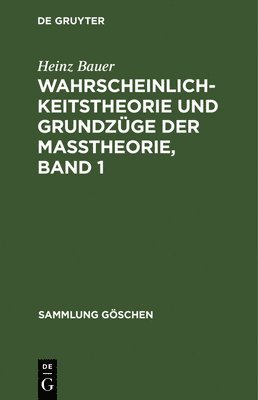 bokomslag Wahrscheinlichkeitstheorie Und Grundzge Der Matheorie, Band 1