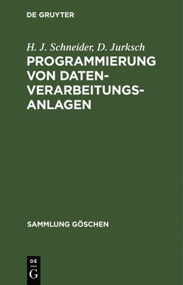 bokomslag Programmierung von Datenverarbeitungsanlagen