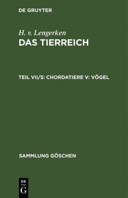H V Lengerken - Chordatiere V, Inbunden
