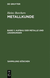 bokomslag Aufbau Der Metalle Und Legierungen
