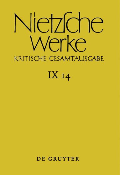 Friedrich Nietzsche, Marie-Luise Haase, Michael Kohlenbach, Thomas Riebe, Beat Röllin, René Stockmar - Nachbericht zur neunten Abteilung, Inbunden
