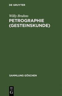 bokomslag Petrographie (Gesteinskunde)