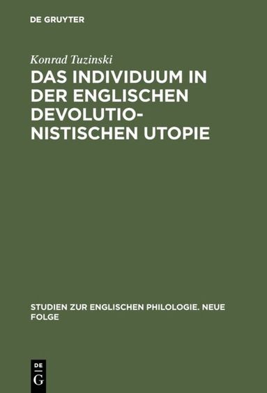 Konrad Tuzinski - Individuum in der englischen devolutionistischen Utopie, Inbunden