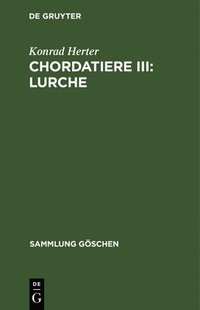 bokomslag Chordatiere III