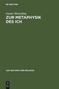 bokomslag Zur Metaphysik Des Ich