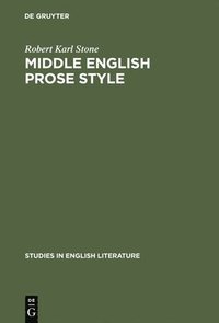 bokomslag Middle English prose style