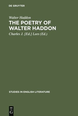 bokomslag poetry of Walter Haddon