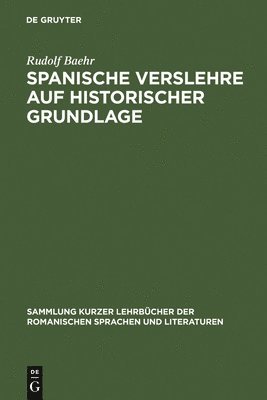 bokomslag Spanische Verslehre auf historischer Grundlage