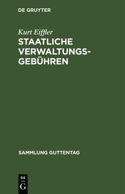 bokomslag Staatliche Verwaltungsgebhren