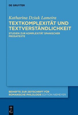 bokomslag Textkomplexitt und Textverstndlichkeit