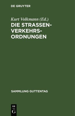 Die Straenverkehrsordnungen 1