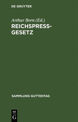 Reichspregesetz 1