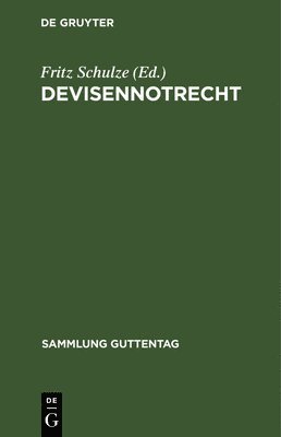 bokomslag Devisennotrecht