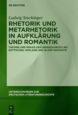 Rhetorik und Metarhetorik in Aufklrung und Romantik 1