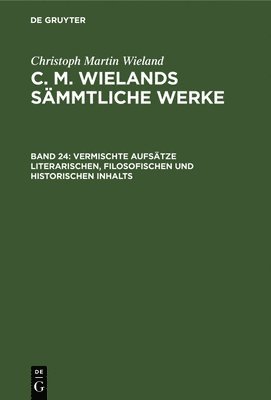 bokomslag Vermischte Aufstze Literarischen, Filosofischen Und Historischen Inhalts